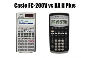 Casio FC-200V vs BA II Plus 